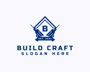 Construction Drill Renovation logo design