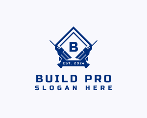 Construction Drill Renovation logo design