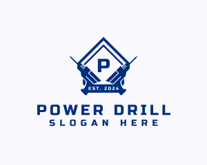 Drill - Construction Drill Renovation logo design