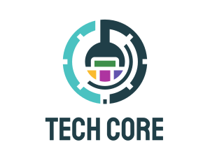 Colorful Tech Robotics logo design