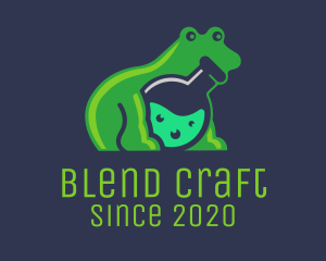 Mixture - Lab Flask Frog logo design