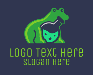 Lab Flask Frog Logo
