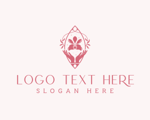 Wellness - Organic Wellness Flower logo design