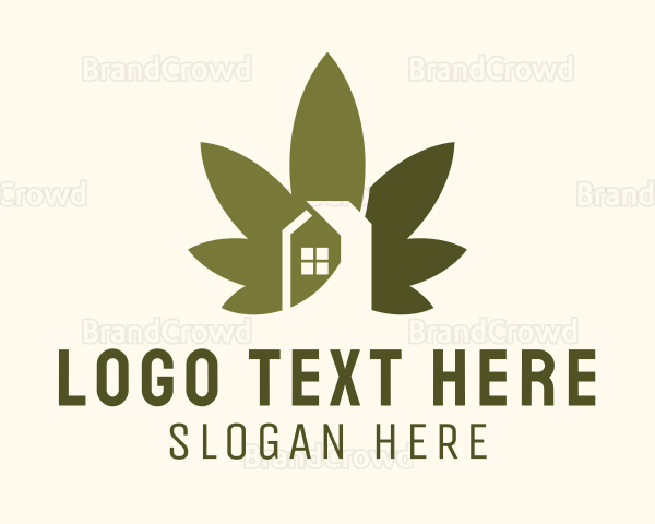 Weed Leaf House Logo