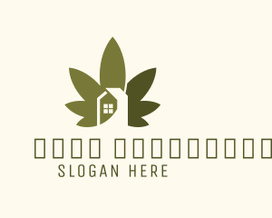 Weed Leaf House  Logo