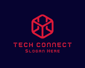 It Expert - Digital Technology Cube logo design