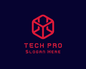 Technology - Digital Technology Cube logo design