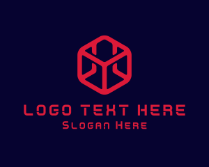 Technology - Digital Technology Cube logo design