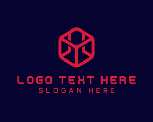 Technology - Digital Technology Cube logo design