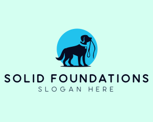Hound - Dog Trainer Leash logo design