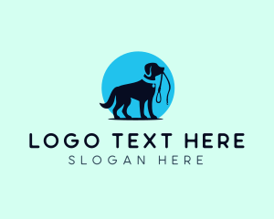 Dog Trainer Leash Logo