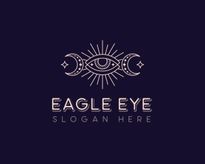 Astrology Moon Eye logo design