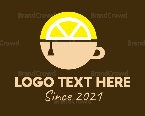 Lemon Tea Drink Logo