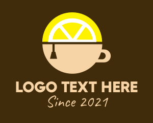 Tea - Lemon Tea Drink logo design