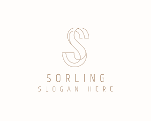 Modern Elegant Letter S logo design