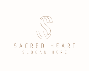 Modern Elegant Letter S logo design