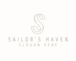 Modern Elegant Letter S logo design