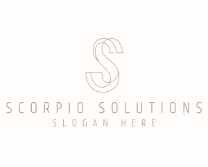 Modern Elegant Letter S logo design