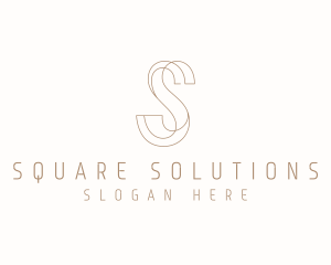 Modern Elegant Letter S logo design