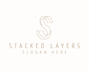 Modern Elegant Letter S logo design