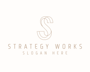 Modern Elegant Letter S logo design