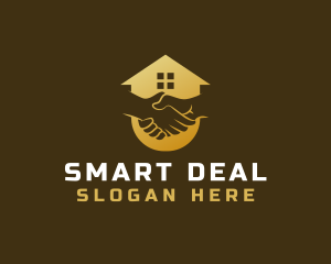 Deal - House Contract Real Estate logo design