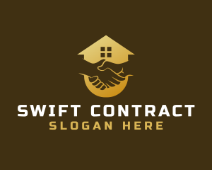 Contract - House Contract Real Estate logo design