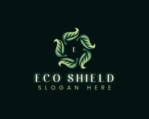 Eco Leaves Whirl logo design