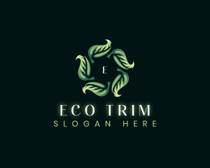 Eco Leaves Whirl logo design