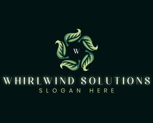 Whirl - Eco Leaves Whirl logo design