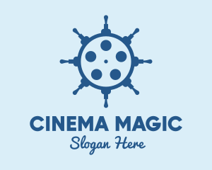 Movie - Helm Movie Film Reel logo design