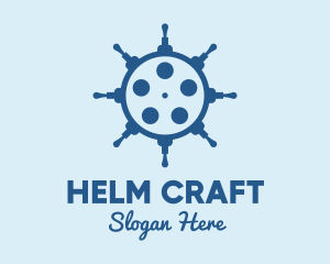 Helm Movie Film Reel logo design