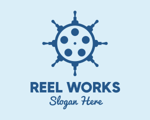 Reel - Helm Movie Film Reel logo design