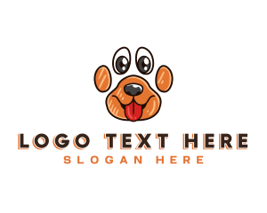 Animal - Puppy Paw Dog logo design