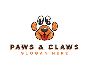 Puppy Paw Dog logo design