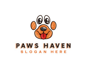 Puppy Paw Dog logo design