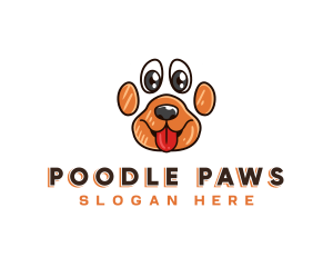 Puppy Paw Dog logo design