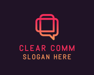 Chat Message Speech logo design