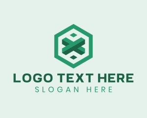 Geometric - Digital Business Letter X logo design