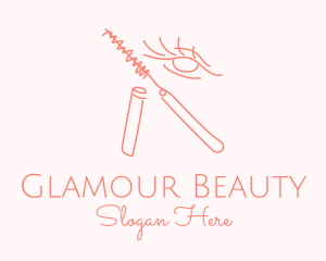 Cosmetic - Eyelash Eye Mascara Cosmetic logo design