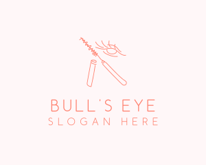 Eyelash Eye Mascara Cosmetic logo design