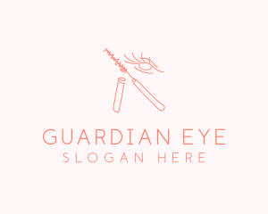 Eyelash Eye Mascara Cosmetic logo design