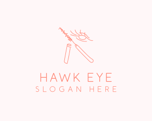 Eyelash Eye Mascara Cosmetic logo design