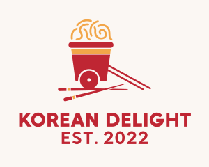 Oriental Noodles Cart  logo design