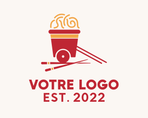 Noodle - Oriental Noodles Cart logo design