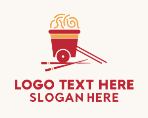 Oriental Noodles Cart  Logo