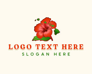 Blossom - Hibiscus Flower Hawaii logo design