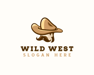 Cowboy - Cowboy Mustache Hat logo design