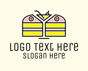 Bread - Cake Martini Pastry logo design