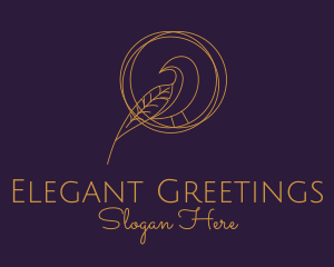 Elegant Gold Aviary  logo design